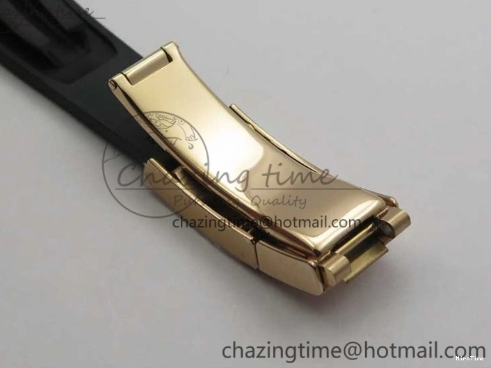 MiroTime 0112 WeatherProof Yacht-Master 40 116695SATS Bp Maker Best Edition Black Dial on Rubber Strap SA 3001